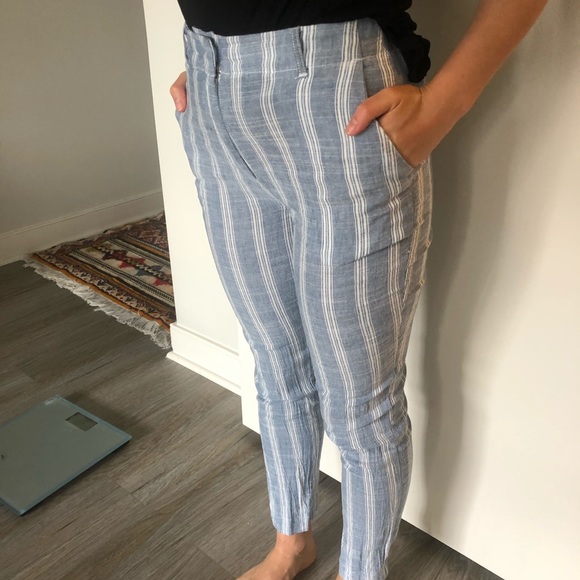 Mango striped pants in blue - Picture 4 of 6